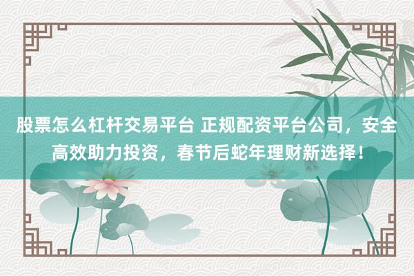 股票怎么杠杆交易平台 正规配资平台公司，安全高效助力投资，春节后蛇年理财新选择！