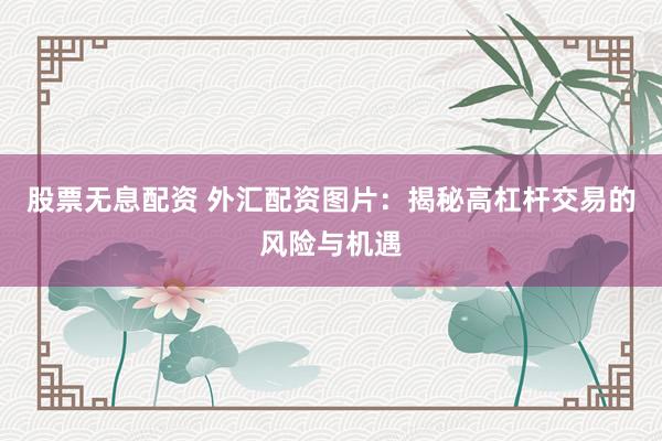 股票无息配资 外汇配资图片：揭秘高杠杆交易的风险与机遇