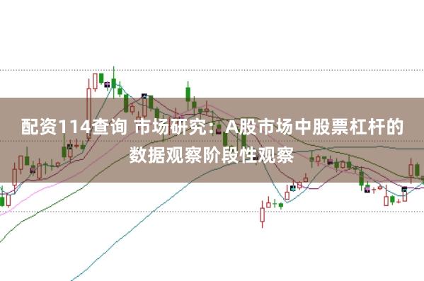 配资114查询 市场研究：A股市场中股票杠杆的数据观察阶段性观察
